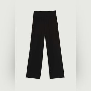NWT BLACK Oak + Fort elastic waistband cropped pants